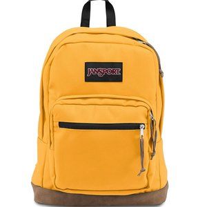 NWT Jansport Right Pack backpack in English Mustard - fits 15" laptop
